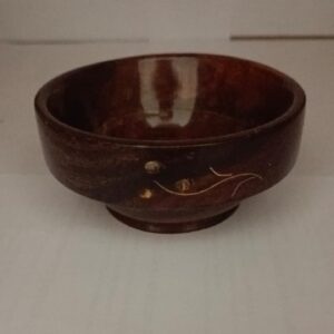 Carved wooden bowl