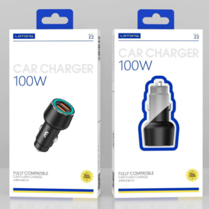 2 Port 100 Watt 2.4A Car Charger
