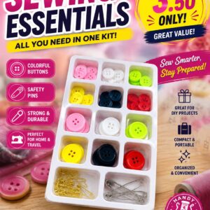 VIBRANT BUTTONS WITH SAFETY PINS