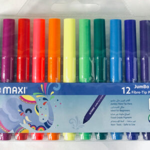 MAXI_JUMBO 12 FIBER-TIP PENS