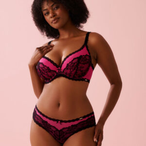 Lightly Lined Lace and Mesh Bra