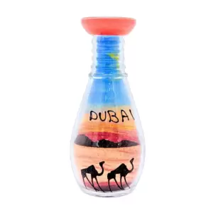 Dubai Souvenir Round Decorative Sand Art Bottle Camel P...