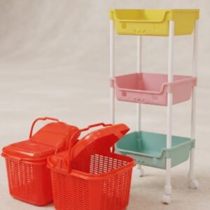 PROMO - 2 Multipurpose Baskets and 4 Layers movable shelves