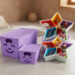 PROMO - 3Pc Set of beautiful storage boxes and 2 Star shape storage boxes