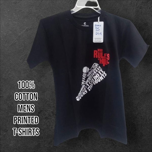 100% Fine Fabric T-Shirts Printed (Pack of 3) - Image 2