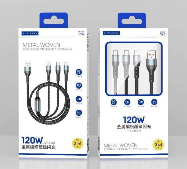 3 in one data cable