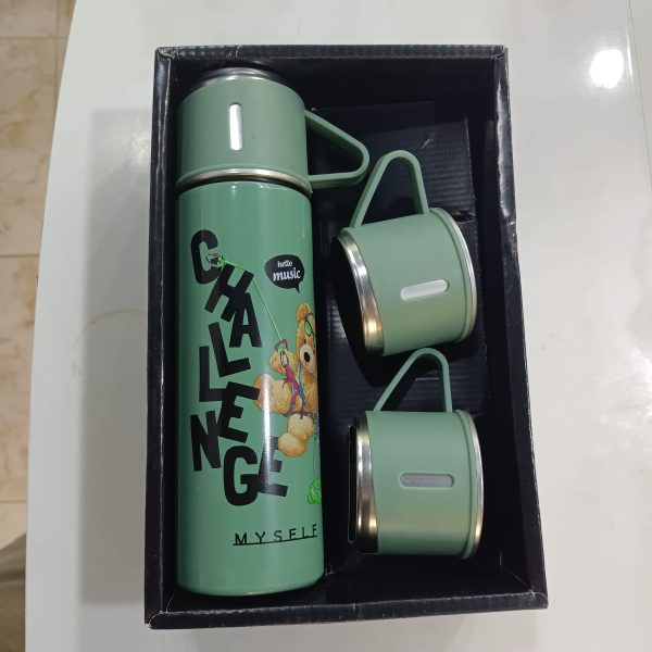 Flask and mugs set