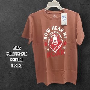 Stretchable Material Printed T-Shirts (Pack of 3)