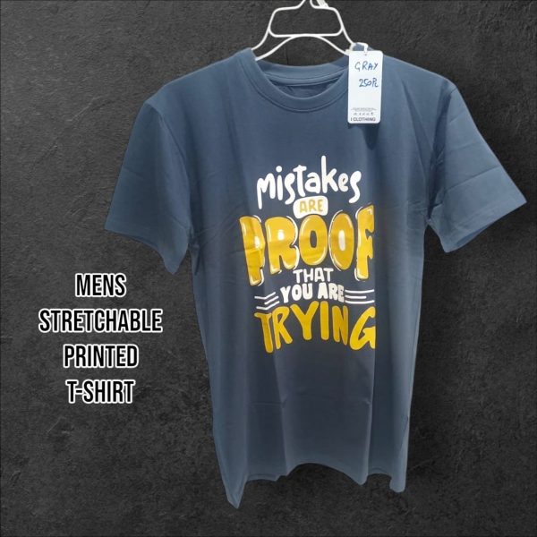 Stretchable Material Printed T-Shirts (Pack of 3) - Image 5