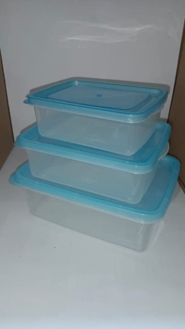 3 Pc Rectangle Shape Food Container