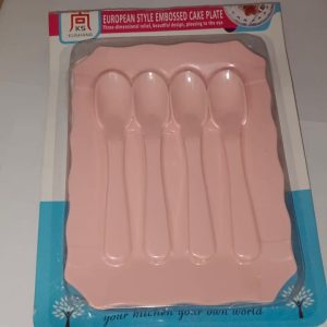 Feeding Plate with 4 Spoons