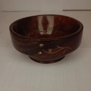 Carved wooden bowl