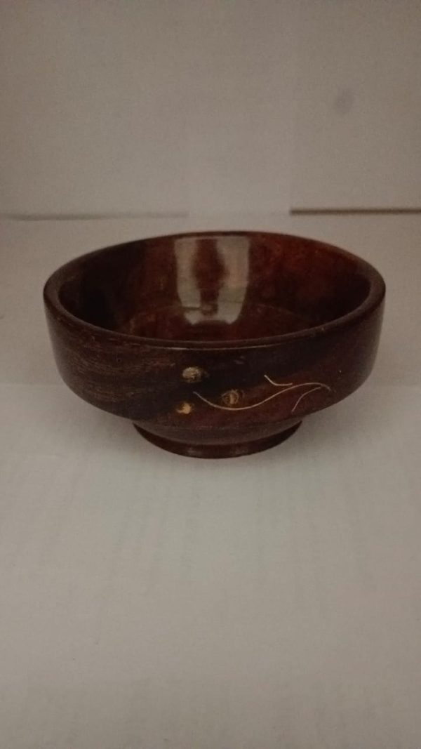 Carved wooden bowl