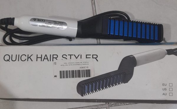 Male beard straightener, electric hair comb, quick hair styler, curling clip